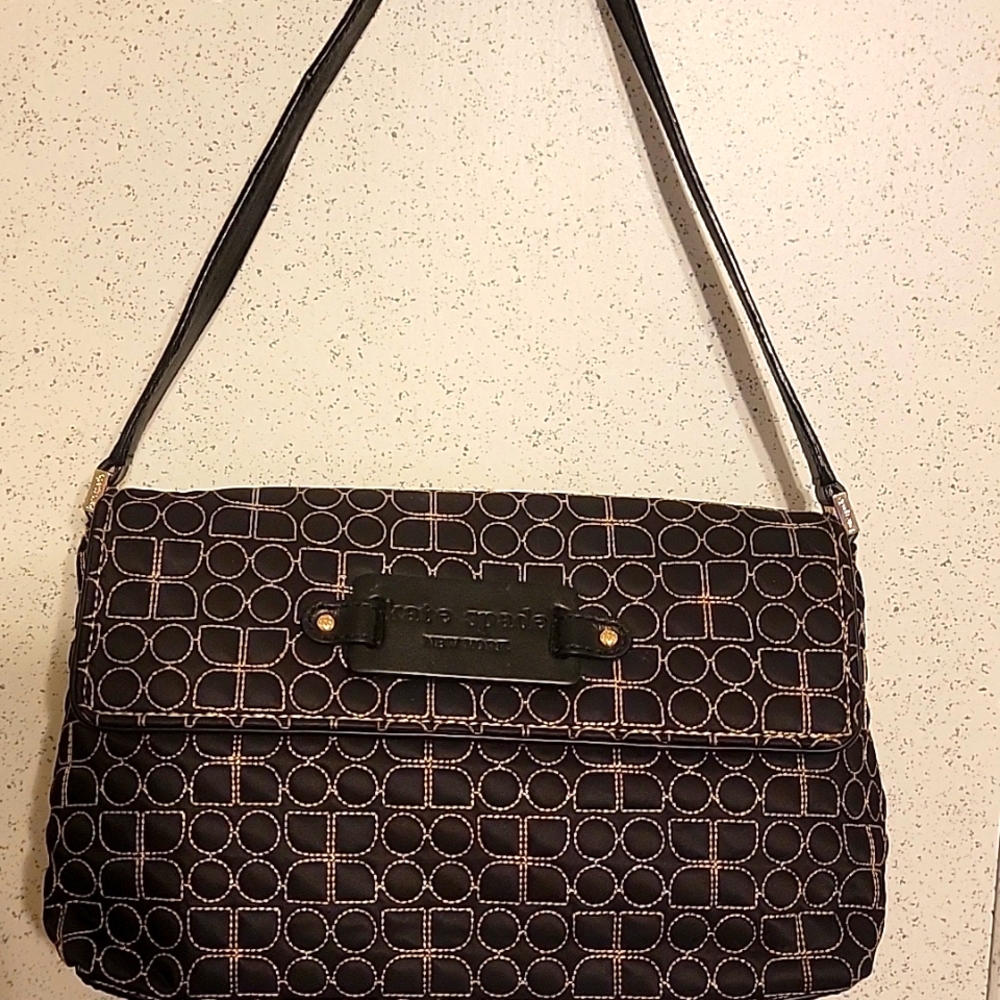 Kate Spade New York Noel Black Quilted  Shoulder Bag